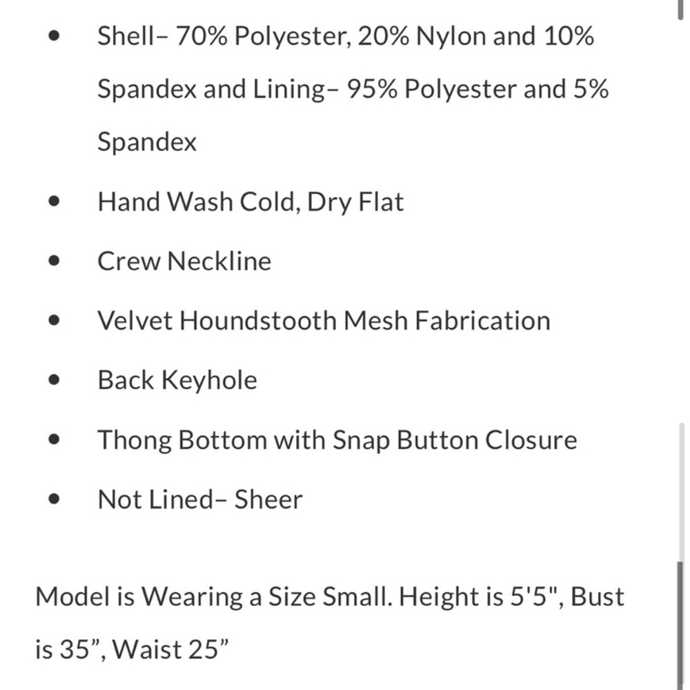 The sold out VICI All The Craze Velvet Mesh Houndstooth Bodysuit 🤎🖤 - Picture 12 of 15